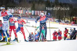 04.01.2023, Oberstdorf, Germany (GER): Theo Schely (FRA), Finn O Connell (USA), (l-r)  - FIS world cup cross-country, tour de ski, pursuit, Oberstdorf (GER). www.nordicfocus.com. © Modica/NordicFocus. Every downloaded picture is fee-liable.