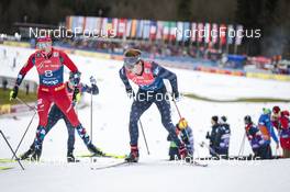 04.01.2023, Oberstdorf, Germany (GER): Haavard Moseby (NOR), Ben Ogden (USA), (l-r)  - FIS world cup cross-country, tour de ski, pursuit, Oberstdorf (GER). www.nordicfocus.com. © Modica/NordicFocus. Every downloaded picture is fee-liable.