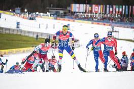 04.01.2023, Oberstdorf, Germany (GER): Naoto Baba (JPN), Ireneu Esteve Altimiras (AND), Jules Chappaz (FRA), (l-r)  - FIS world cup cross-country, tour de ski, pursuit, Oberstdorf (GER). www.nordicfocus.com. © Modica/NordicFocus. Every downloaded picture is fee-liable.