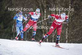04.01.2023, Oberstdorf, Germany (GER): Krista Parmakoski (FIN), Anne Kjersti Kalvaa (NOR), (l-r)  - FIS world cup cross-country, tour de ski, pursuit, Oberstdorf (GER). www.nordicfocus.com. © Modica/NordicFocus. Every downloaded picture is fee-liable.