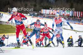 04.01.2023, Oberstdorf, Germany (GER): Andrew Musgrave (GBR), William Poromaa (SWE), (l-r)  - FIS world cup cross-country, tour de ski, pursuit, Oberstdorf (GER). www.nordicfocus.com. © Modica/NordicFocus. Every downloaded picture is fee-liable.
