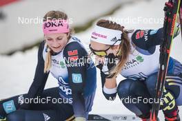 04.01.2023, Oberstdorf, Germany (GER): Laura Gimmler (GER), Pia Fink (GER), (l-r)  - FIS world cup cross-country, tour de ski, pursuit, Oberstdorf (GER). www.nordicfocus.com. © Modica/NordicFocus. Every downloaded picture is fee-liable.