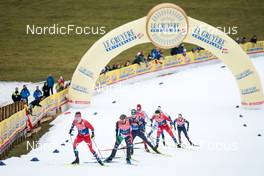 04.01.2023, Oberstdorf, Germany (GER): Haavard Moseby (NOR), Francesco De Fabiani (ITA), Hunter Wonders (USA), Emil Iversen (NOR), (l-r)  - FIS world cup cross-country, tour de ski, pursuit, Oberstdorf (GER). www.nordicfocus.com. © Modica/NordicFocus. Every downloaded picture is fee-liable.
