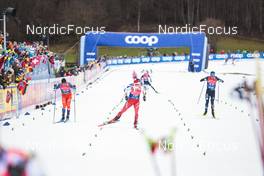 04.01.2023, Oberstdorf, Germany (GER): Michal Novak (CZE), Cyril Faehndrich (SUI), Jonas Dobler (GER), (l-r)  - FIS world cup cross-country, tour de ski, pursuit, Oberstdorf (GER). www.nordicfocus.com. © Modica/NordicFocus. Every downloaded picture is fee-liable.