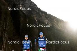 02.01.2023, Oberstdorf, Germany (GER): Giandomenico Salvadori (ITA), Dietmar Noeckler (ITA), (l-r)  - FIS world cup cross-country, tour de ski, training, Oberstdorf (GER). www.nordicfocus.com. © Modica/NordicFocus. Every downloaded picture is fee-liable.