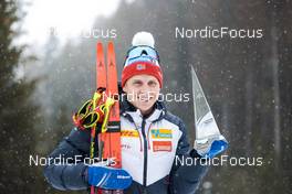 08.01.2023, Val di Fiemme, Italy (ITA): Simen Hegstad Krueger (NOR) - FIS world cup cross-country, tour de ski, final climb, Val di Fiemme (ITA). www.nordicfocus.com. © Barbieri/NordicFocus. Every downloaded picture is fee-liable.