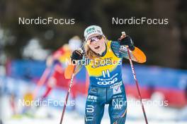 08.01.2023, Val di Fiemme, Italy (ITA): Patricija Eiduka (LAT) - FIS world cup cross-country, tour de ski, final climb, Val di Fiemme (ITA). www.nordicfocus.com. © Modica/NordicFocus. Every downloaded picture is fee-liable.