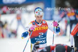 08.01.2023, Val di Fiemme, Italy (ITA): Calle Halfvarsson (SWE) - FIS world cup cross-country, tour de ski, final climb, Val di Fiemme (ITA). www.nordicfocus.com. © Modica/NordicFocus. Every downloaded picture is fee-liable.