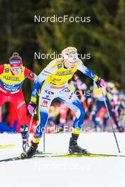 08.01.2023, Val di Fiemme, Italy (ITA): Heidi Weng (NOR), Frida Karlsson (SWE), (l-r)  - FIS world cup cross-country, tour de ski, final climb, Val di Fiemme (ITA). www.nordicfocus.com. © Barbieri/NordicFocus. Every downloaded picture is fee-liable.