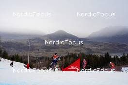 08.01.2023, Val di Fiemme, Italy (ITA): Friedrich Moch (GER), Jules Lapierre (FRA), Johannes Hoesflot Klaebo (NOR), (l-r)  - FIS world cup cross-country, tour de ski, final climb, Val di Fiemme (ITA). www.nordicfocus.com. © Barbieri/NordicFocus. Every downloaded picture is fee-liable.