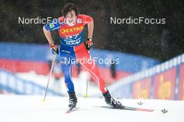 08.01.2023, Val di Fiemme, Italy (ITA): Hugo Lapalus (FRA) - FIS world cup cross-country, tour de ski, final climb, Val di Fiemme (ITA). www.nordicfocus.com. © Modica/NordicFocus. Every downloaded picture is fee-liable.