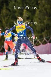 08.01.2023, Val di Fiemme, Italy (ITA): Sophia Laukli (USA) - FIS world cup cross-country, tour de ski, final climb, Val di Fiemme (ITA). www.nordicfocus.com. © Barbieri/NordicFocus. Every downloaded picture is fee-liable.