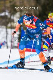 08.01.2023, Val di Fiemme, Italy (ITA): Andrew Musgrave (GBR) - FIS world cup cross-country, tour de ski, final climb, Val di Fiemme (ITA). www.nordicfocus.com. © Barbieri/NordicFocus. Every downloaded picture is fee-liable.