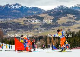 08.01.2023, Val di Fiemme, Italy (ITA): Juliette Ducordeau (FRA), Katerina Razymova (CZE), Pia Fink (GER), (l-r)  - FIS world cup cross-country, tour de ski, final climb, Val di Fiemme (ITA). www.nordicfocus.com. © Barbieri/NordicFocus. Every downloaded picture is fee-liable.