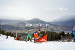 08.01.2023, Val di Fiemme, Italy (ITA): Thomas Maloney Westgaard (IRL), Adam Fellner (CZE), (l-r)  - FIS world cup cross-country, tour de ski, final climb, Val di Fiemme (ITA). www.nordicfocus.com. © Barbieri/NordicFocus. Every downloaded picture is fee-liable.