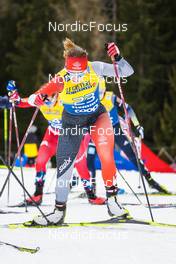 08.01.2023, Val di Fiemme, Italy (ITA): Katherine Stewart-Jones (CAN) - FIS world cup cross-country, tour de ski, final climb, Val di Fiemme (ITA). www.nordicfocus.com. © Barbieri/NordicFocus. Every downloaded picture is fee-liable.