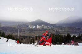08.01.2023, Val di Fiemme, Italy (ITA): Didrik Toenseth (NOR), Jules Lapierre (FRA), (l-r)  - FIS world cup cross-country, tour de ski, final climb, Val di Fiemme (ITA). www.nordicfocus.com. © Barbieri/NordicFocus. Every downloaded picture is fee-liable.