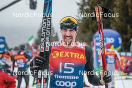 08.01.2023, Val di Fiemme, Italy (ITA): Francesco De Fabiani (ITA) - FIS world cup cross-country, tour de ski, final climb, Val di Fiemme (ITA). www.nordicfocus.com. © Modica/NordicFocus. Every downloaded picture is fee-liable.