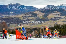08.01.2023, Val di Fiemme, Italy (ITA): Pia Fink (GER), Silje Theodorsen (NOR), Eva Urevc (SLO), Katerina Janatova (CZE), (l-r)  - FIS world cup cross-country, tour de ski, final climb, Val di Fiemme (ITA). www.nordicfocus.com. © Barbieri/NordicFocus. Every downloaded picture is fee-liable.