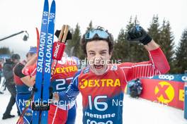 08.01.2023, Val di Fiemme, Italy (ITA): Jules Lapierre (FRA) - FIS world cup cross-country, tour de ski, final climb, Val di Fiemme (ITA). www.nordicfocus.com. © Modica/NordicFocus. Every downloaded picture is fee-liable.