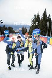 08.01.2023, Val di Fiemme, Italy (ITA): Anne Winkler (GER), Laura Gimmler (GER), Katharina Hennig (GER), Pia Fink (GER), Lisa Lohmann (GER), (l-r)  - FIS world cup cross-country, tour de ski, final climb, Val di Fiemme (ITA). www.nordicfocus.com. © Modica/NordicFocus. Every downloaded picture is fee-liable.