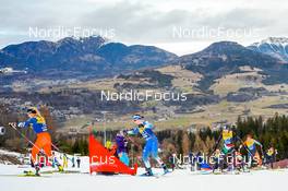 08.01.2023, Val di Fiemme, Italy (ITA): Katerina Janatova (CZE), Eva Urevc (SLO), Caterina Ganz (ITA), Katherine Stewart-Jones (CAN), (l-r)  - FIS world cup cross-country, tour de ski, final climb, Val di Fiemme (ITA). www.nordicfocus.com. © Barbieri/NordicFocus. Every downloaded picture is fee-liable.