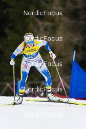 08.01.2023, Val di Fiemme, Italy (ITA): Anna Dyvik (SWE) - FIS world cup cross-country, tour de ski, final climb, Val di Fiemme (ITA). www.nordicfocus.com. © Barbieri/NordicFocus. Every downloaded picture is fee-liable.