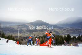 08.01.2023, Val di Fiemme, Italy (ITA): Imanol Rojo (ESP), Olivier Leveille (CAN), (l-r)  - FIS world cup cross-country, tour de ski, final climb, Val di Fiemme (ITA). www.nordicfocus.com. © Barbieri/NordicFocus. Every downloaded picture is fee-liable.