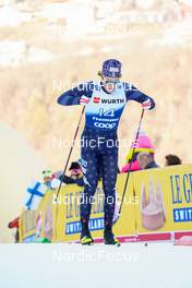 06.01.2023, Val di Fiemme, Italy (ITA): James Clinton Schoonmaker (USA) - FIS world cup cross-country, tour de ski, individual sprint, Val di Fiemme (ITA). www.nordicfocus.com. © Barbieri/NordicFocus. Every downloaded picture is fee-liable.