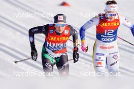 06.01.2023, Val di Fiemme, Italy (ITA): Caterina Ganz (ITA), Anna Dyvik (SWE), (l-r)  - FIS world cup cross-country, tour de ski, individual sprint, Val di Fiemme (ITA). www.nordicfocus.com. © Barbieri/NordicFocus. Every downloaded picture is fee-liable.