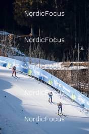 06.01.2023, Val di Fiemme, Italy (ITA): Nadine Faehndrich (SUI), Krista Parmakoski (FIN), Laura Gimmler (GER), (l-r)  - FIS world cup cross-country, tour de ski, individual sprint, Val di Fiemme (ITA). www.nordicfocus.com. © Modica/NordicFocus. Every downloaded picture is fee-liable.