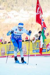 06.01.2023, Val di Fiemme, Italy (ITA): Olzhas Klimin (KAZ) - FIS world cup cross-country, tour de ski, individual sprint, Val di Fiemme (ITA). www.nordicfocus.com. © Barbieri/NordicFocus. Every downloaded picture is fee-liable.