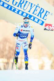 06.01.2023, Val di Fiemme, Italy (ITA): Johan Haeggstroem (SWE) - FIS world cup cross-country, tour de ski, individual sprint, Val di Fiemme (ITA). www.nordicfocus.com. © Barbieri/NordicFocus. Every downloaded picture is fee-liable.