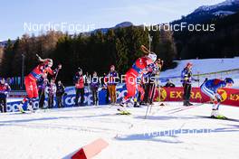 06.01.2023, Val di Fiemme, Italy (ITA): Silje Theodorsen (NOR), Julie Myhre (NOR), +7+, (l-r)  - FIS world cup cross-country, tour de ski, individual sprint, Val di Fiemme (ITA). www.nordicfocus.com. © Barbieri/NordicFocus. Every downloaded picture is fee-liable.