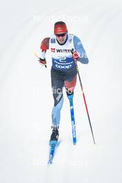 06.01.2023, Val di Fiemme, Italy (ITA): Antoine Cyr (CAN) - FIS world cup cross-country, tour de ski, individual sprint, Val di Fiemme (ITA). www.nordicfocus.com. © Modica/NordicFocus. Every downloaded picture is fee-liable.