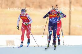 06.01.2023, Val di Fiemme, Italy (ITA): Nadine Faehndrich (SUI), Katharina Hennig (GER), (l-r)  - FIS world cup cross-country, tour de ski, individual sprint, Val di Fiemme (ITA). www.nordicfocus.com. © Barbieri/NordicFocus. Every downloaded picture is fee-liable.
