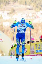06.01.2023, Val di Fiemme, Italy (ITA): Nail Bashmakov (KAZ) - FIS world cup cross-country, tour de ski, individual sprint, Val di Fiemme (ITA). www.nordicfocus.com. © Barbieri/NordicFocus. Every downloaded picture is fee-liable.