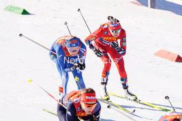 06.01.2023, Val di Fiemme, Italy (ITA): Anne Kyllonen (FIN), Heidi Weng (NOR), (l-r)  - FIS world cup cross-country, tour de ski, individual sprint, Val di Fiemme (ITA). www.nordicfocus.com. © Barbieri/NordicFocus. Every downloaded picture is fee-liable.