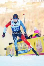 06.01.2023, Val di Fiemme, Italy (ITA): Remi Drolet (CAN) - FIS world cup cross-country, tour de ski, individual sprint, Val di Fiemme (ITA). www.nordicfocus.com. © Barbieri/NordicFocus. Every downloaded picture is fee-liable.
