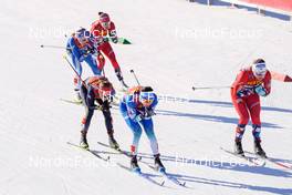 06.01.2023, Val di Fiemme, Italy (ITA): Eva Urevc (SLO), Katharina Hennig (GER), Tiril Udnes Weng (NOR), (l-r)  - FIS world cup cross-country, tour de ski, individual sprint, Val di Fiemme (ITA). www.nordicfocus.com. © Barbieri/NordicFocus. Every downloaded picture is fee-liable.