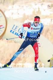 06.01.2023, Val di Fiemme, Italy (ITA): Samuel Gary Hendry (CAN) - FIS world cup cross-country, tour de ski, individual sprint, Val di Fiemme (ITA). www.nordicfocus.com. © Barbieri/NordicFocus. Every downloaded picture is fee-liable.
