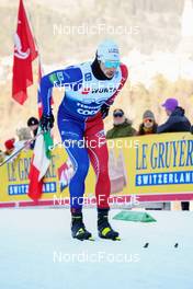 06.01.2023, Val di Fiemme, Italy (ITA): Clement Parisse (FRA) - FIS world cup cross-country, tour de ski, individual sprint, Val di Fiemme (ITA). www.nordicfocus.com. © Barbieri/NordicFocus. Every downloaded picture is fee-liable.