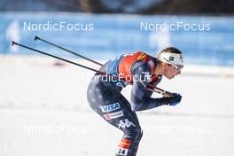 06.01.2023, Val di Fiemme, Italy (ITA): Julia Kern (USA) - FIS world cup cross-country, tour de ski, individual sprint, Val di Fiemme (ITA). www.nordicfocus.com. © Modica/NordicFocus. Every downloaded picture is fee-liable.