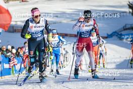 07.01.2023, Val di Fiemme, Italy (ITA): Laura Gimmler (GER), Masako Ishida (JPN), (l-r)  - FIS world cup cross-country, tour de ski, mass, Val di Fiemme (ITA). www.nordicfocus.com. © Modica/NordicFocus. Every downloaded picture is fee-liable.