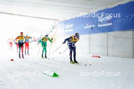 07.01.2023, Val di Fiemme, Italy (ITA): Thomas Maloney Westgaard (IRL), Hunter Wonders (USA), (l-r)  - FIS world cup cross-country, tour de ski, mass, Val di Fiemme (ITA). www.nordicfocus.com. © Barbieri/NordicFocus. Every downloaded picture is fee-liable.