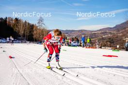 07.01.2023, Val di Fiemme, Italy (ITA): Margrethe Bergane (NOR) - FIS world cup cross-country, tour de ski, mass, Val di Fiemme (ITA). www.nordicfocus.com. © Barbieri/NordicFocus. Every downloaded picture is fee-liable.
