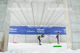 07.01.2023, Val di Fiemme, Italy (ITA): Paolo Ventura (ITA), Scott Patterson (USA), (l-r)  - FIS world cup cross-country, tour de ski, mass, Val di Fiemme (ITA). www.nordicfocus.com. © Barbieri/NordicFocus. Every downloaded picture is fee-liable.