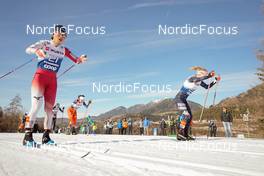 07.01.2023, Val di Fiemme, Italy (ITA): Masako Ishida (JPN), Caterina Ganz (ITA), Katerina Razymova (CZE), Sophia Laukli (USA), (l-r)  - FIS world cup cross-country, tour de ski, mass, Val di Fiemme (ITA). www.nordicfocus.com. © Barbieri/NordicFocus. Every downloaded picture is fee-liable.