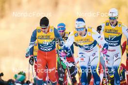 07.01.2023, Val di Fiemme, Italy (ITA): Michal Novak (CZE), William Poromaa (SWE), (l-r)  - FIS world cup cross-country, tour de ski, mass, Val di Fiemme (ITA). www.nordicfocus.com. © Modica/NordicFocus. Every downloaded picture is fee-liable.