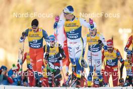 07.01.2023, Val di Fiemme, Italy (ITA): Calle Halfvarsson (SWE) - FIS world cup cross-country, tour de ski, mass, Val di Fiemme (ITA). www.nordicfocus.com. © Modica/NordicFocus. Every downloaded picture is fee-liable.